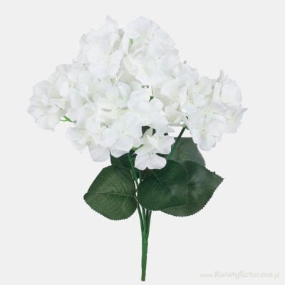 42cm White Hydrangea x 5