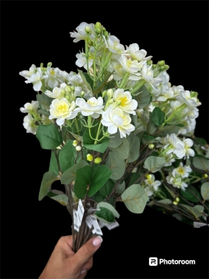 10 stem Bundle 60CM WHITE JASMINE BUSH