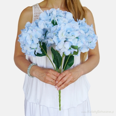 50cm Blue Hydrangea x 5 Head