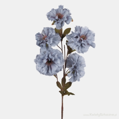 72CM DUSKY BLUE CARNATION X 5 HEADS