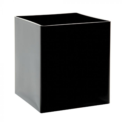 Acrylic Cube Vase Black (15cm) – buy online or call 01213069412