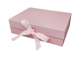 2pcs Pink Folding Magnetic Gift Box L23cm x W17cm x H7cm