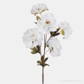 72CM DUSKY WHITE CARNATION  5 HEAD