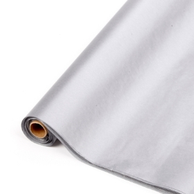 TISSUE PAPER SHEETS METALLIC SILVER ROLL OF 48 SHEETS